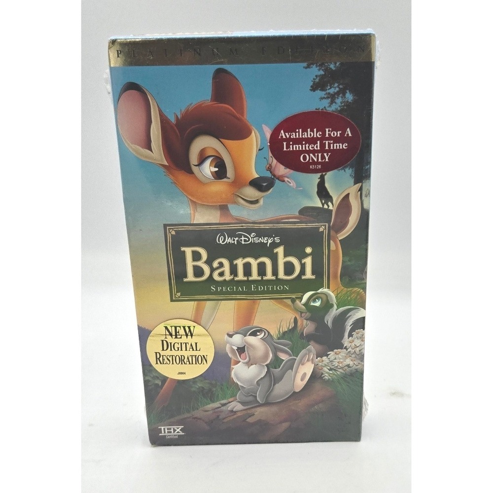 Walt Disney Bambi Special Edition VHS Tape New Digital Restoration‎